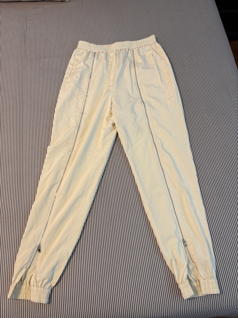 Tibi nylon zipper jogger